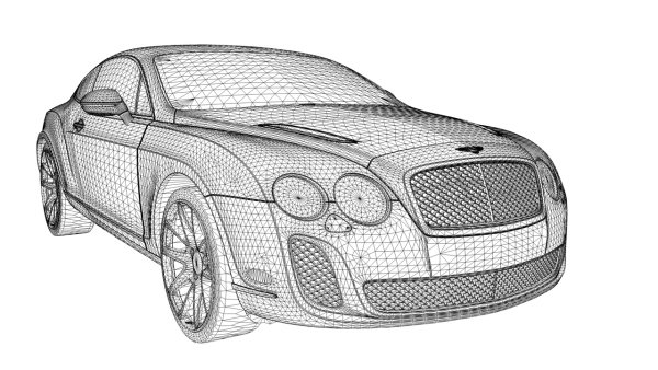 Bentley Continental gt 2003 3d model