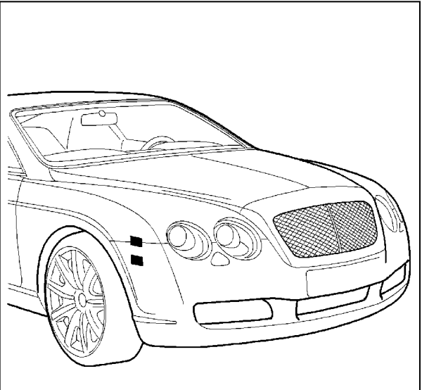 Раскраска Бентли Континенталь