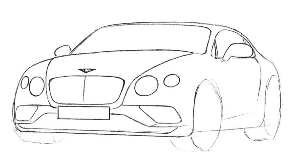 Рисунок Бентли Континенталь
