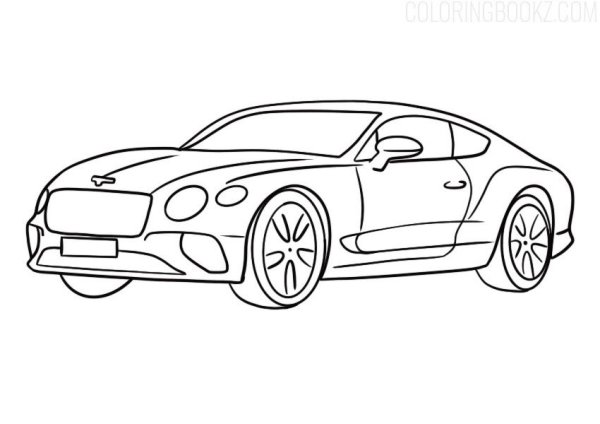 Раскраски машины Бентли Бентайга
