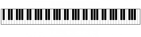 Клавиатура фортепиано 1 Октава