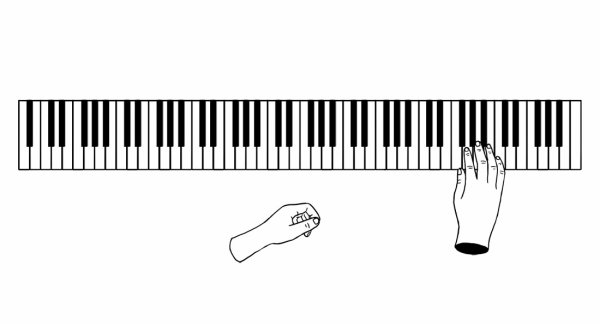 Клавиатура фортепиано 4 октавы