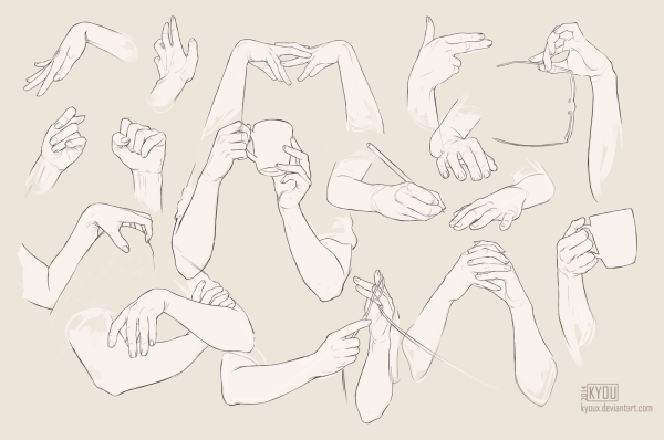 Рука сзади референс