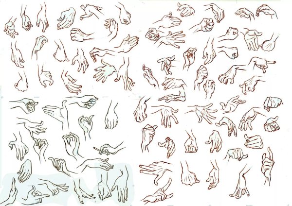 Позы рук для рисования