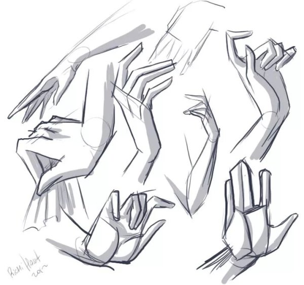 Рисовка рук
