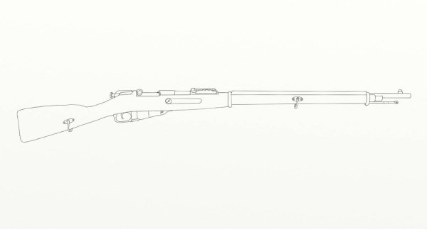 Винтовка Мосина вид сбоку