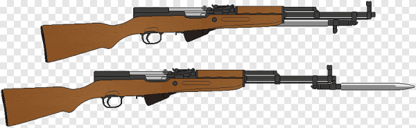 Карабин СКС со штыком