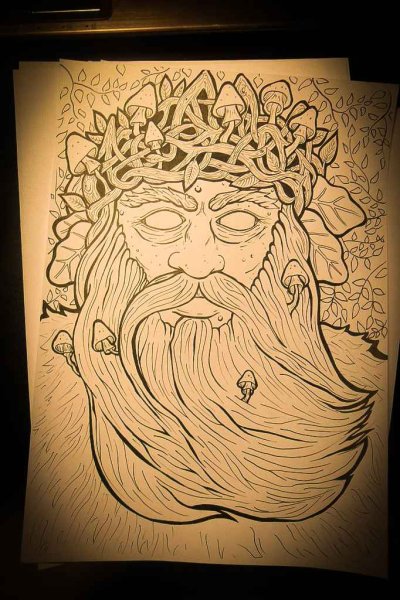 Друид эскиз