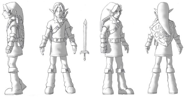 Чертежи для 3д моделирования персонажи