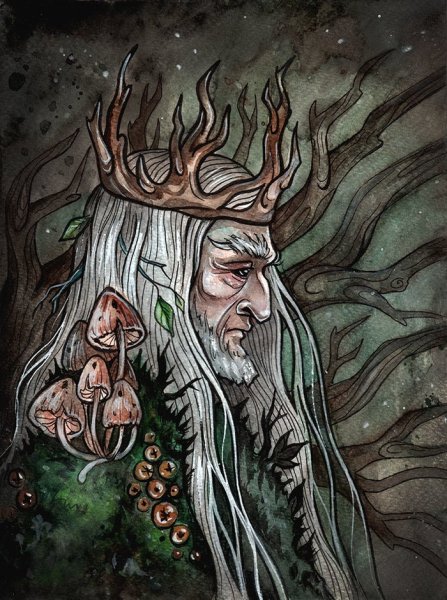 Лесной царь рисунок