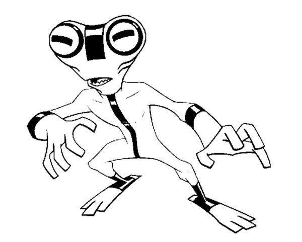 Гуманоид из Бен Тена раскраска