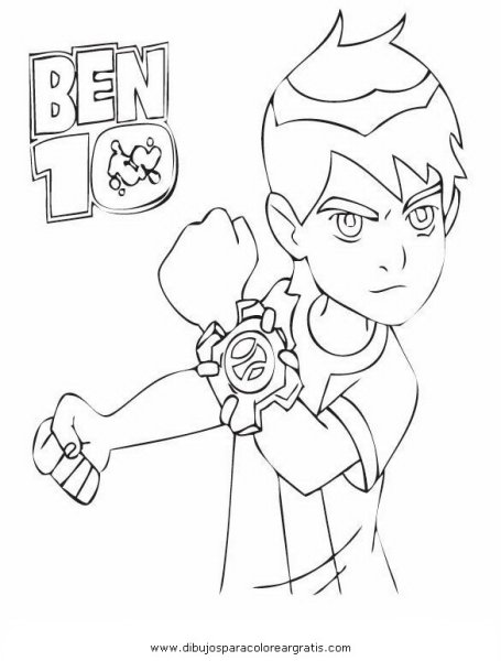 Раскраска Бен Тен Омнитрикс