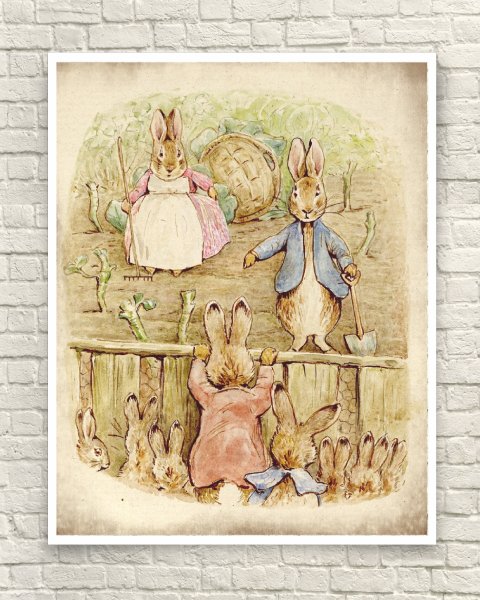 Кролик Питер иллюстрации Беатрис Поттер