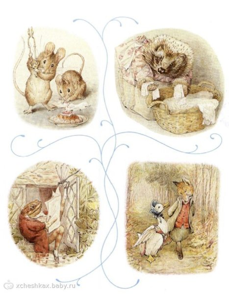 Новогодние иллюстрации Беатрис Поттер