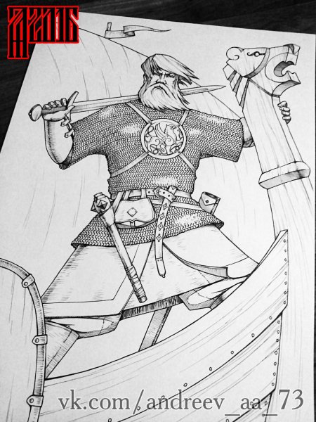 Богатырь эскиз