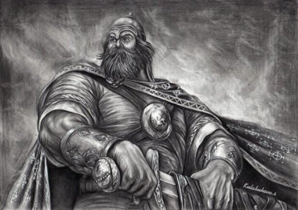 Славяне рисунок карандашом