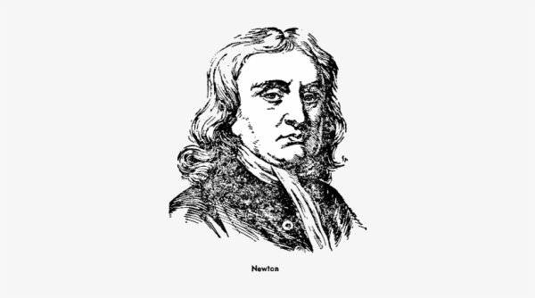 Исаак Ньютон с подписью