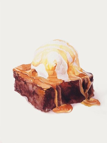 Лукума акварель