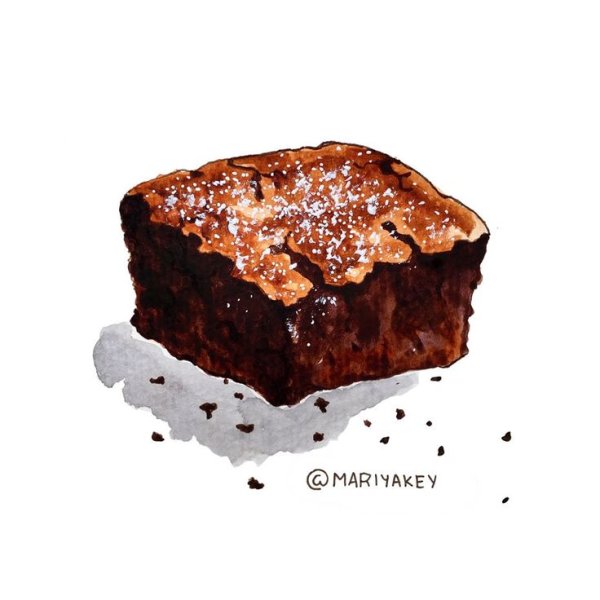 Брауни акварель