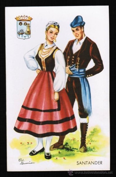 Рисунки национальной испанской одежды