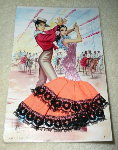 Испанский национальный костюм рисунок