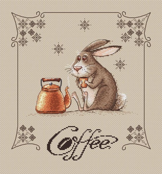 Мультяшные кролик с котиком