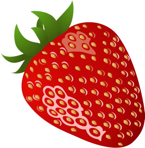 Клубника мультяшная