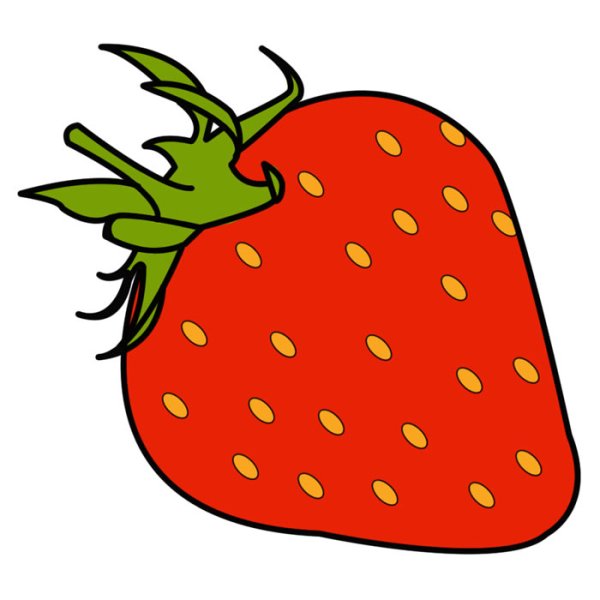 Клубника рисунок
