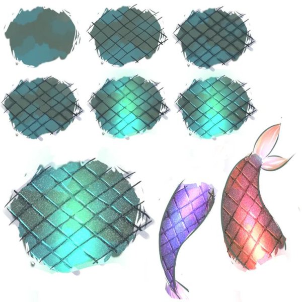 Покрас чешуи дракона