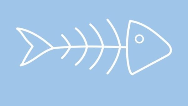 Скелет рыбки