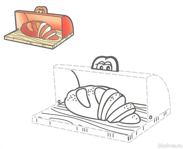 Раскраска хлебница