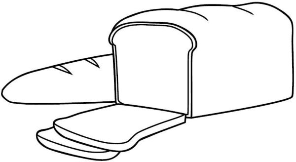 Раскраска хлеб