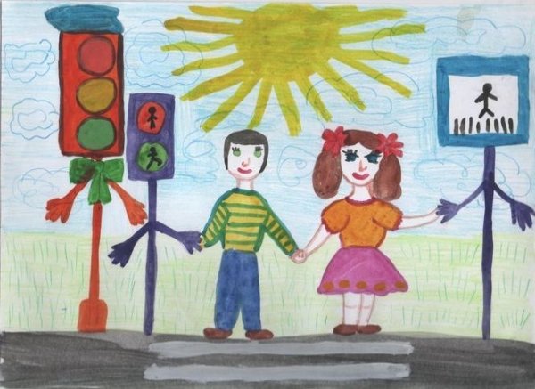 Конкурс рисунков по ПДД