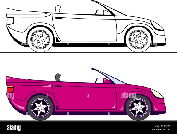 Кабриолет нарисовать