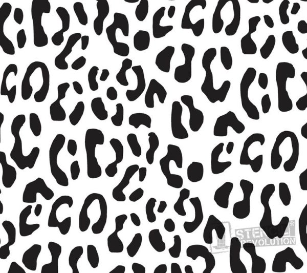 Леопардовый трафарет