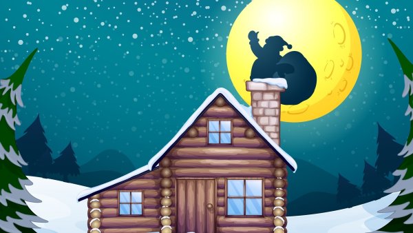 Зимний домик для детей