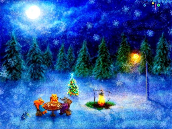 Сказочный новогодний лес