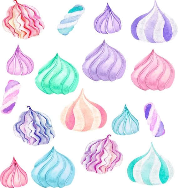 Зефир рисунок акварелью