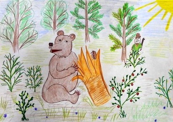 Медведь музыкант Бианки