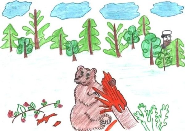 Лесной Колобок колючий бок Бианки