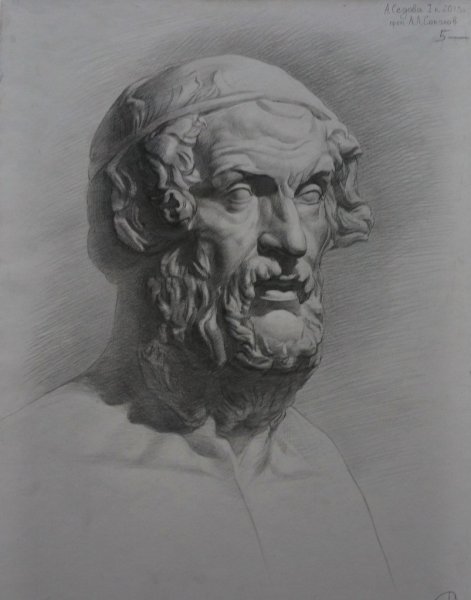 Афродита МАРХИ построение гипсовой головы