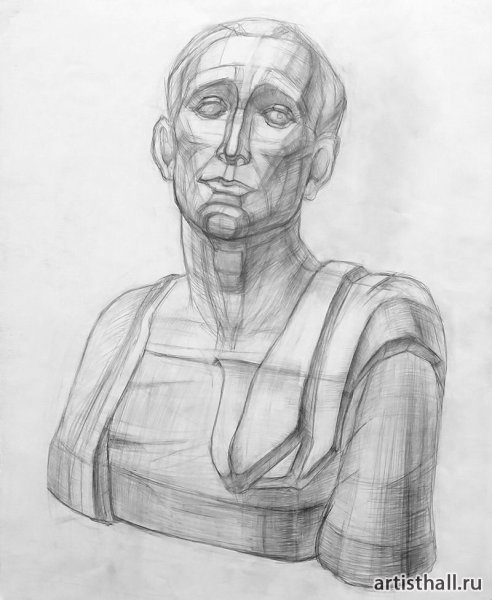 Гипсовая голова Гаттамелата Академический