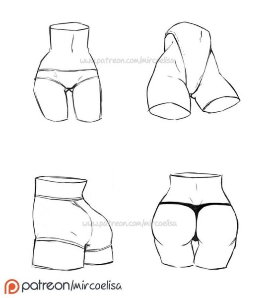 Ягодицы рисунок