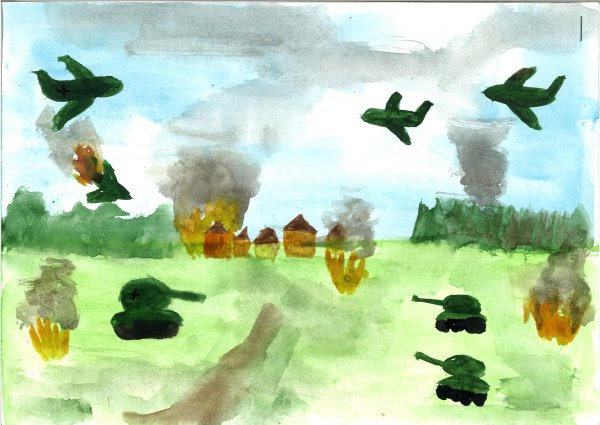 Поле боя рисунок