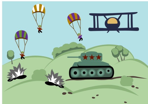 Мультяшное поле боя