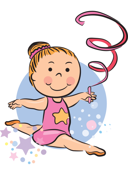 Гимнастка мультяшная