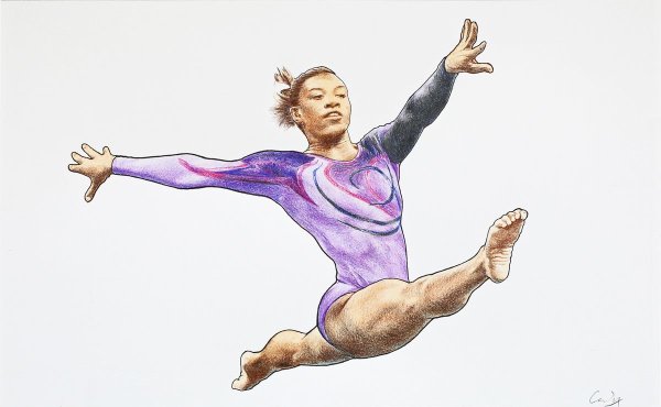 Спортсменка рисунок