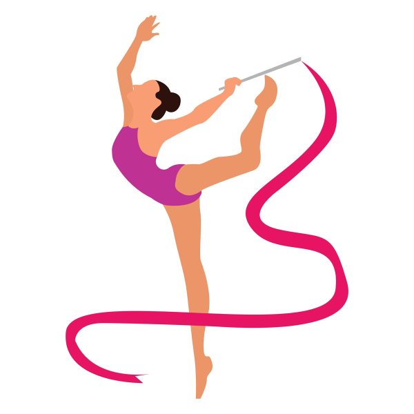 Гимнастка рисунок