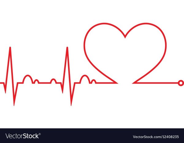 Кардиограмма в виде сердечка