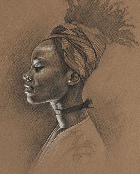 Африканка в профиль